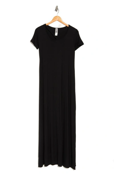 Go Couture Scoop Neck Maxi Dress In Black