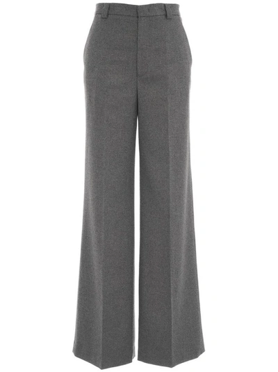 Red Valentino High-waisted Wide-leg Trousers In Grey