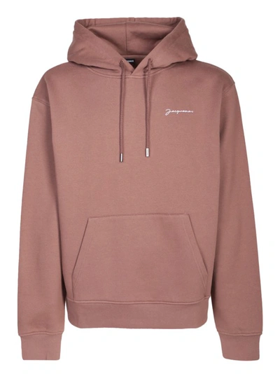 JACQUEMUS HOODIE WITH ICONIC LOGO ON THE CHEST
