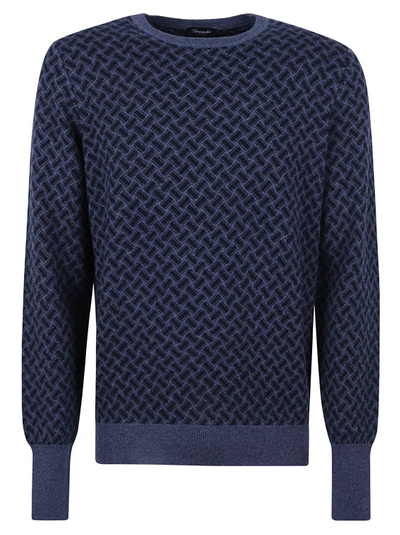 Drumohr Crew-neck Cashmere Sweater In Multi