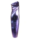 Rick Owens Athena One-shoulder Denim Maxi Dress In Purple