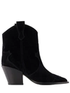 Aeyde Albi 80mm Leather Ankle Boots In Black