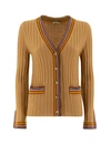 Etro Women's V-neck Cardigan In Brown