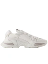 DOLCE & GABBANA AIRMASTER SNEAKERS - LEATHER - WHITE