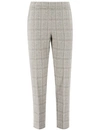 LE TRICOT PERUGIA GREY TAPERED TROUSERS
