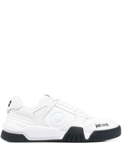 Just Cavalli Sneakers Mit Tigerschild In White