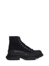 Alexander Mcqueen Tread Slick Sneakers In Black