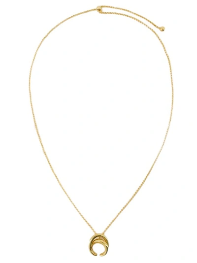 CHARLOTTE CHESNAIS INITIAL NECKLACE - SILVER/GOLD 18KT - GOLD