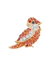 Mio Harutaka 18k Yellow Gold Little Bird Single Earring With Diamond And Orange Sapphire In Not Applicable
