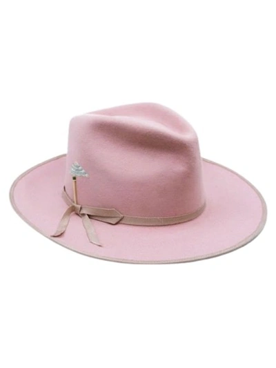 Nick Fouquet Quantum Parasol Felt Hat In Pink