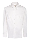 TOM FORD WESTERN SHIRT MADE OF COTTON WITH VELVET EFFECT