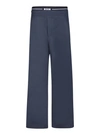 MSGM BLUE STRAIGHT-LEG