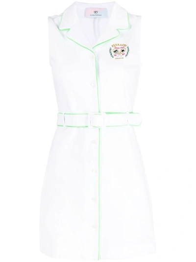 Chiara Ferragni Sleeveless Tennis Dress In White