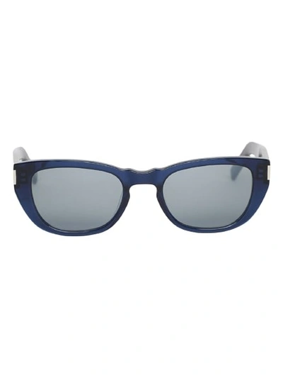 Saint Laurent Cat-eye Sunglasses In Blue