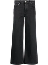 Apc Nikki High-rise Straight-leg Jeans In Black