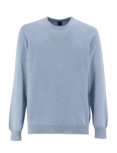 Fedeli Blue Cashmere Sweater