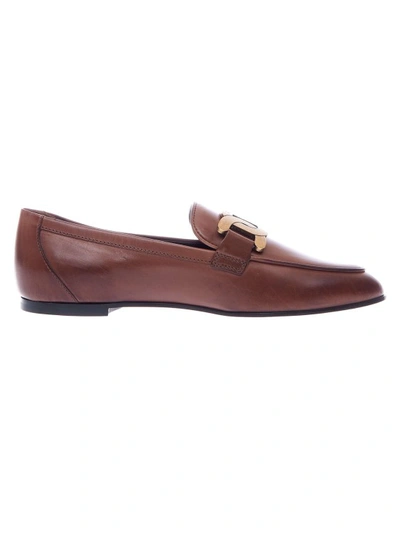 Tod's Kate Moccasin In Leather In Brown