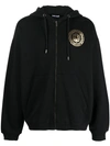 Just Cavalli Logo-print Cotton Hoodie In Black