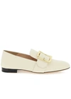BALLY WHITE LEATHER LOAFERS