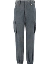 Ermanno Scervino Cargo Trousers In Grey