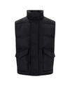 ALEXANDER MCQUEEN PADDED AND QUILTED NYLON SLEEVELESS JACKET