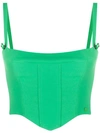 Chiara Ferragni Corset-style Top In Green