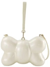 Simone Rocha Bow Leather Top-handle Bag In Neutrals
