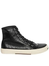 Balenciaga Paris Leather Sneakers Women In Black