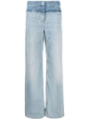 GIVENCHY BLUE WIDE-LEG JEANS