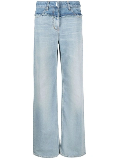 Givenchy Vintage Effect High-waisted Denim Pants In Blue