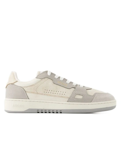 Axel Arigato Dice Lo Grey And White Leather Low Trainer - Dice Lo