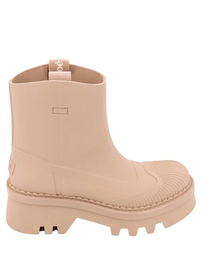 Chloé Rubber Rainboots In Pink