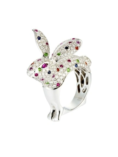 Mio Harutaka Multicolor Sapphire Bunny Ring In Not Applicable