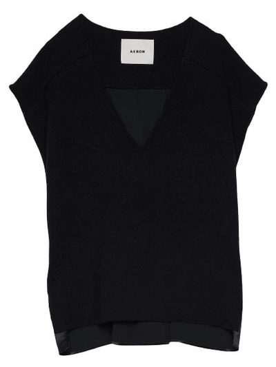 Aeron Thorne Sleeveless Knitted Top In Black