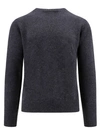 ROBERTO COLLINA GREY WOOL AND CASHMERE SWEATER
