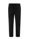 VALENTINO STRETCH COTTON TROUSER WITH ICONIC LATERAL BANDS
