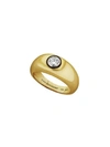 Nina Runsdorf Round Brilliant Diamond Pinky Ring In Not Applicable