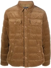 Polo Ralph Lauren Quilted Bomber Jacket In Brown