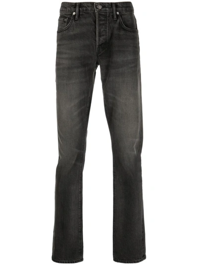 Tom Ford Selvedge Straight-leg Jeans In Black