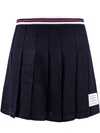 THOM BROWNE PLEATED COTTON SKIRT