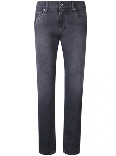 Dolce & Gabbana Mid-rise Jeans In Grey