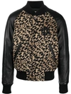 Dsquared2 Leopard-print Bomber Jacket In Brown