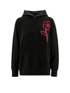 KENZO COTTON SWEATSHIRT WITH ICONIC FRONTAL AND BACK EMBROIDERY