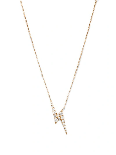 Roxanne First Yellow Gold And Diamond Harry's Lightning Bolt Necklace In Not Applicable