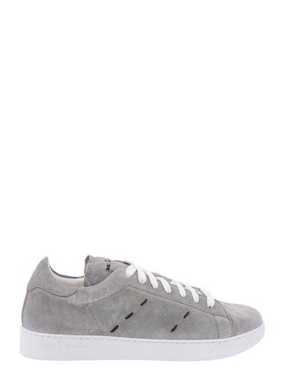 Kiton Suede Sneakers In Grey