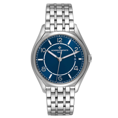 Vacheron Constantin Fifty Six Blue Dial Steel Mens Watch 4600e Box Card In Not Applicable