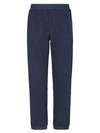 Fendi Embossed Jersey Sweatpants In Blue