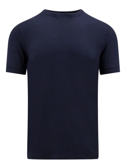 Giorgio Armani Simple Short-sleeved T-shirt In Black