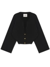 Aeron Morrow Knitted Cardigan In Black