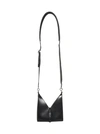 GIVENCHY BLACK CALFSKIN LEATHER SHOULDER BAG